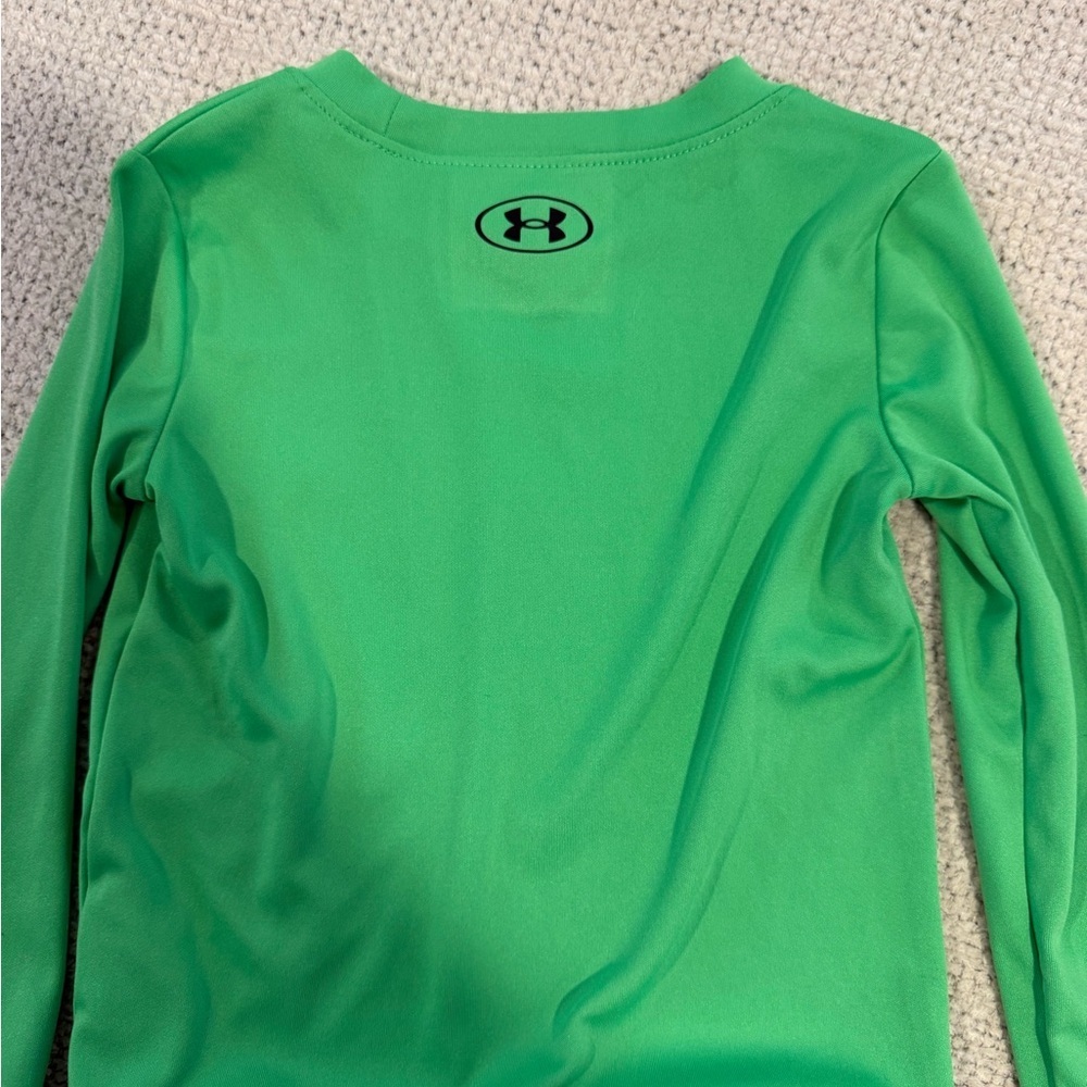 Under Armour Kids Bright Green Long Sleeve Tee - Picture 4 of 4